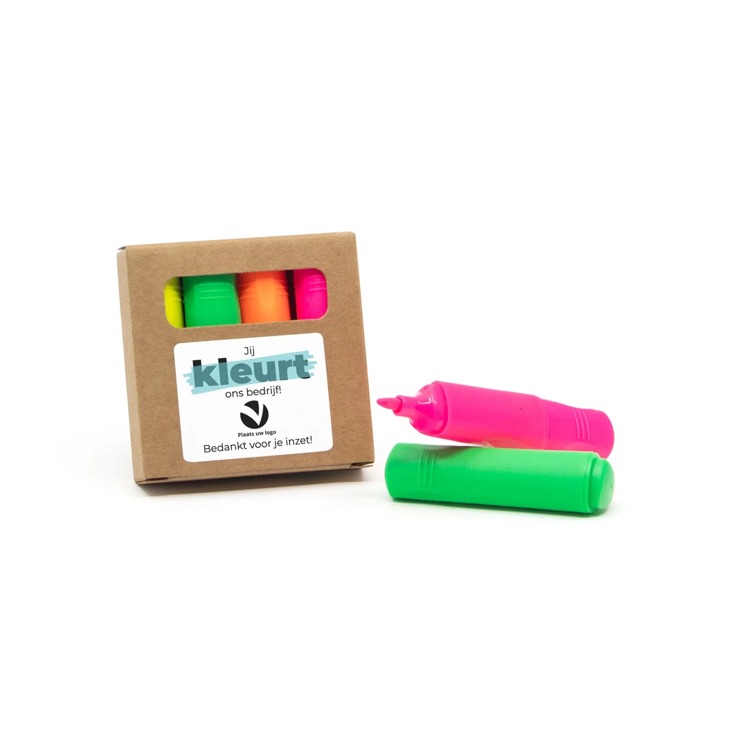 Markeerstiftjes met sticker - Zakelijk - Bedankjes.nl