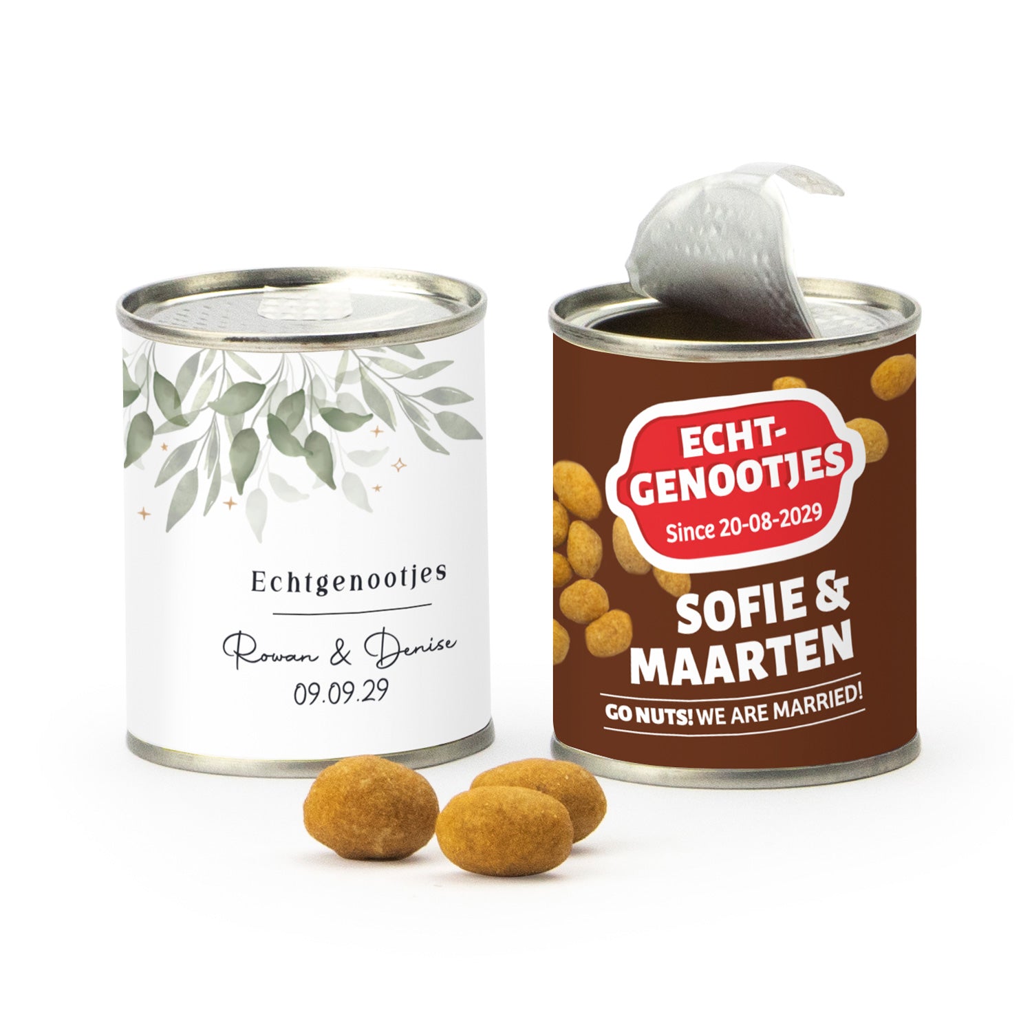 Echtgenootjes - Borrelnootjes - Trouwen - Bedankjes.nl