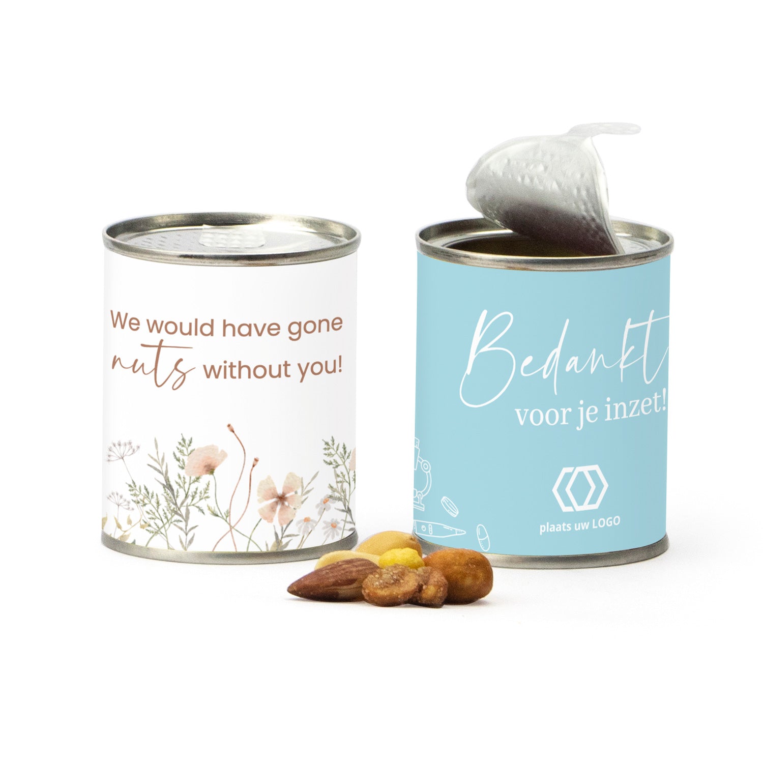 Blikje Cocktailmix met eigen logo - Verpleging - Bedankjes.nl