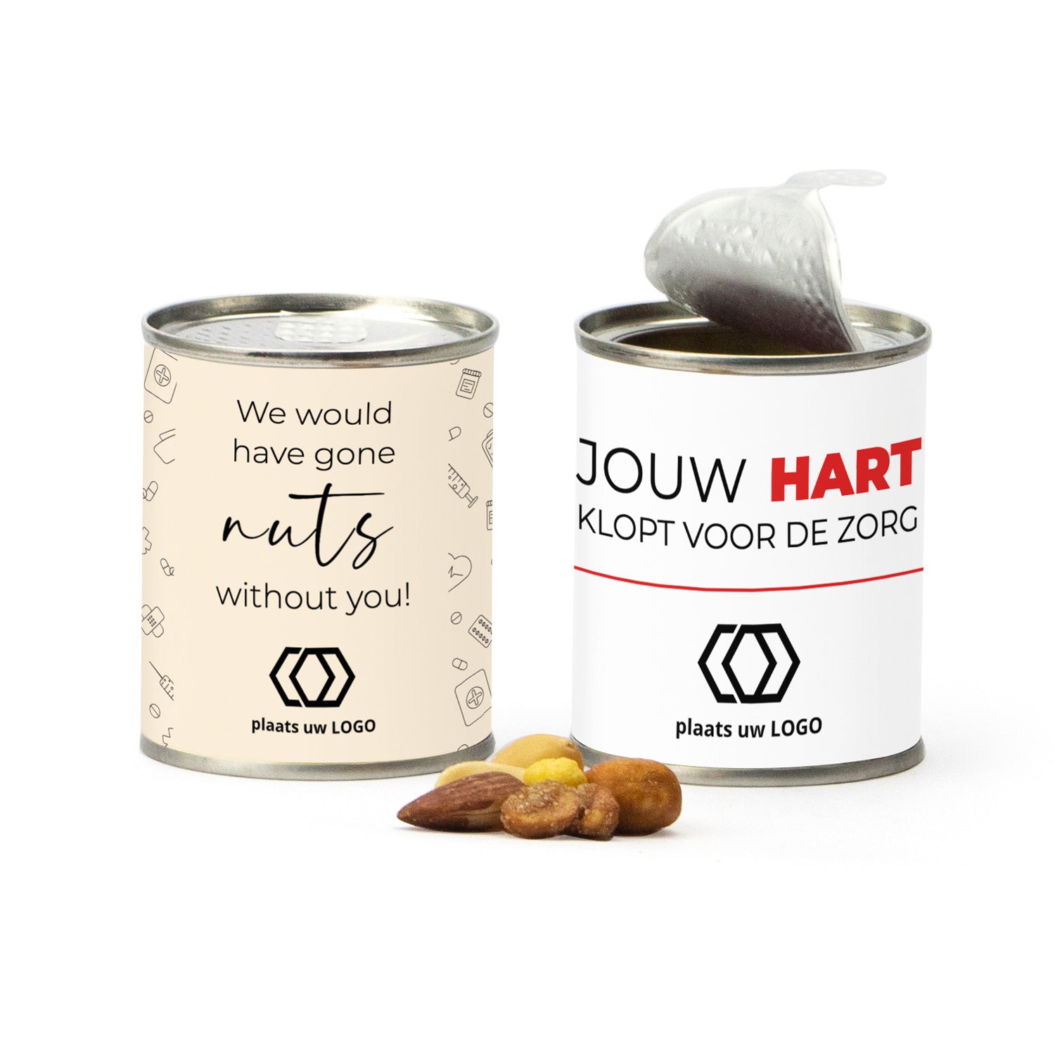 Blikje Cocktailmix met eigen logo - Verpleging - Bedankjes.nl