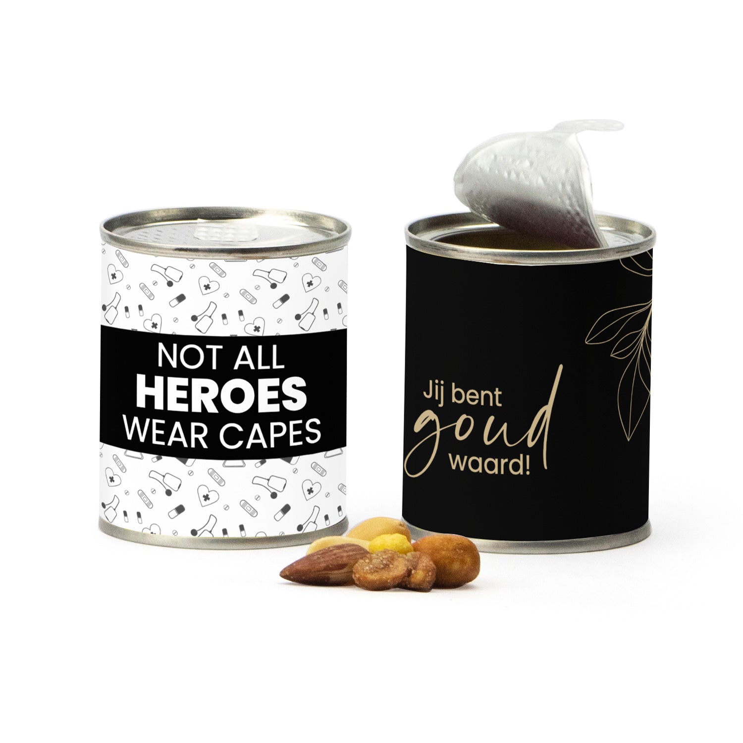 Blikje Cocktailmix met eigen logo - Verpleging - Bedankjes.nl