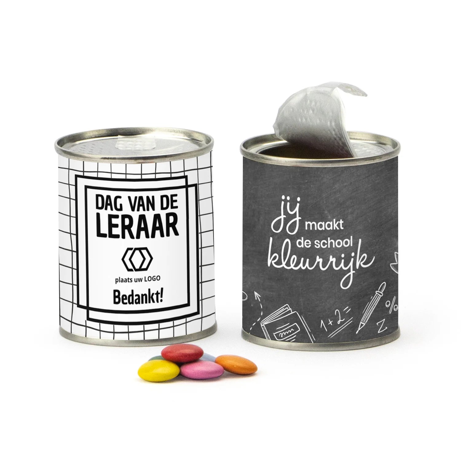 Blikje chocofeest - Leraar - Bedankjes.nl