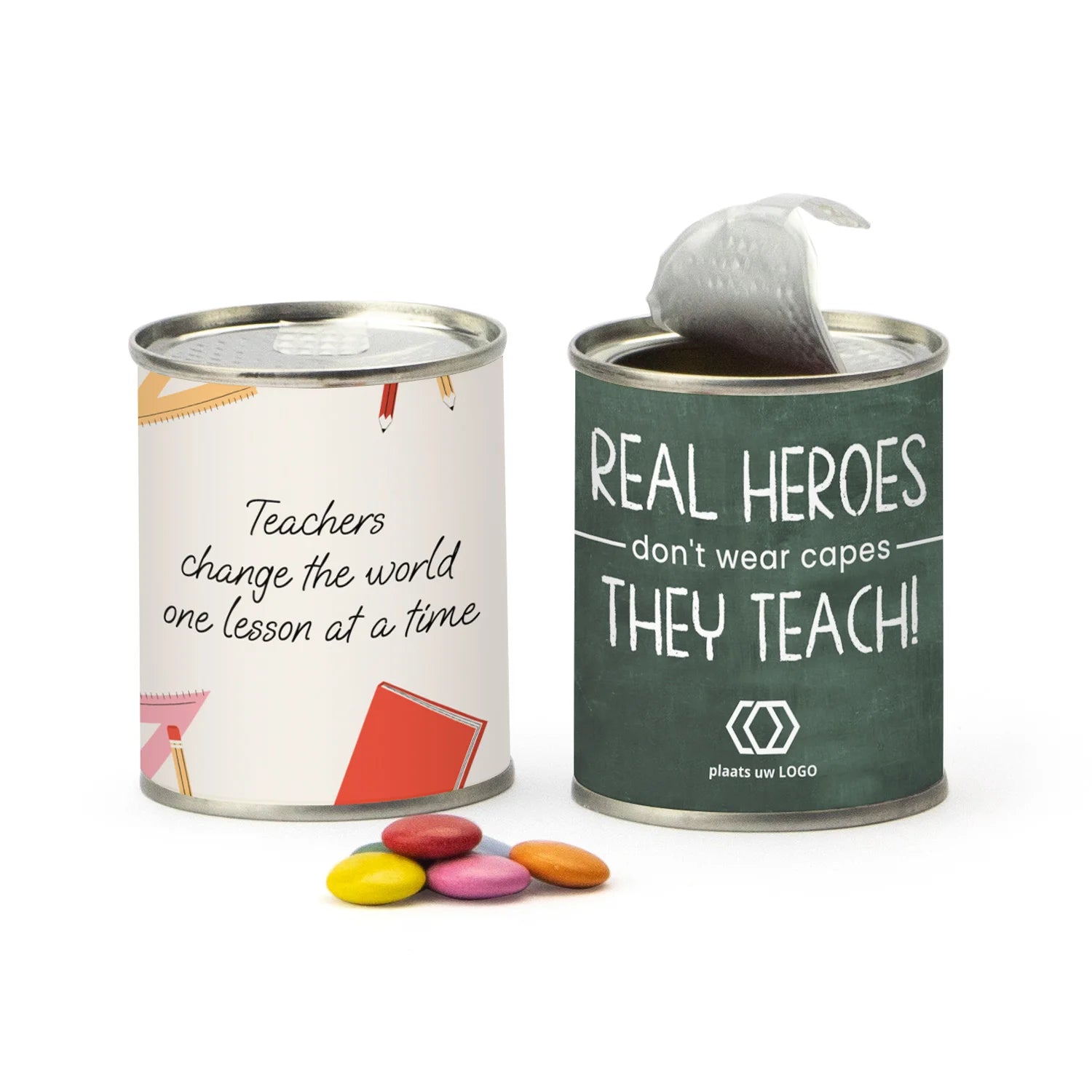 Blikje chocofeest - Leraar - Bedankjes.nl