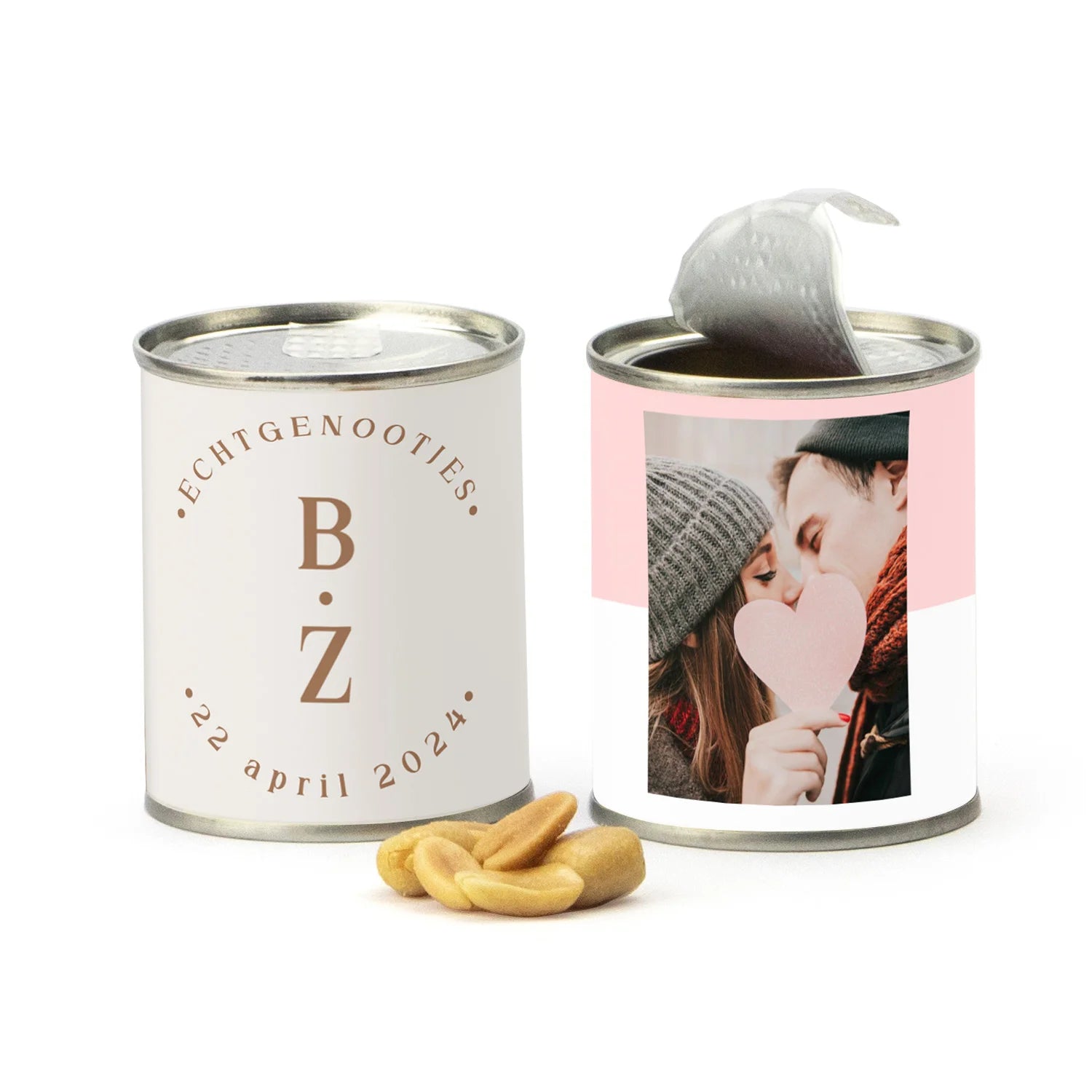 Echtgenootjes - Zoute pinda's - Trouwen - Bedankjes.nl