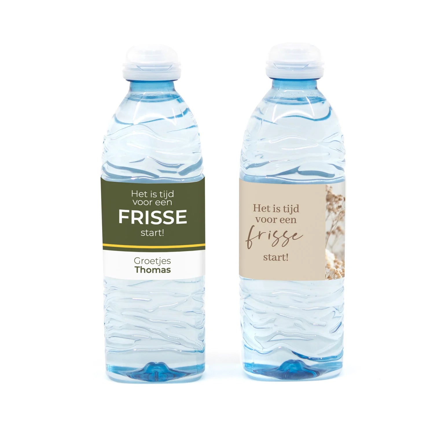 Flesje water met eigen etiket - Afscheid Collega - Bedankjes.nl