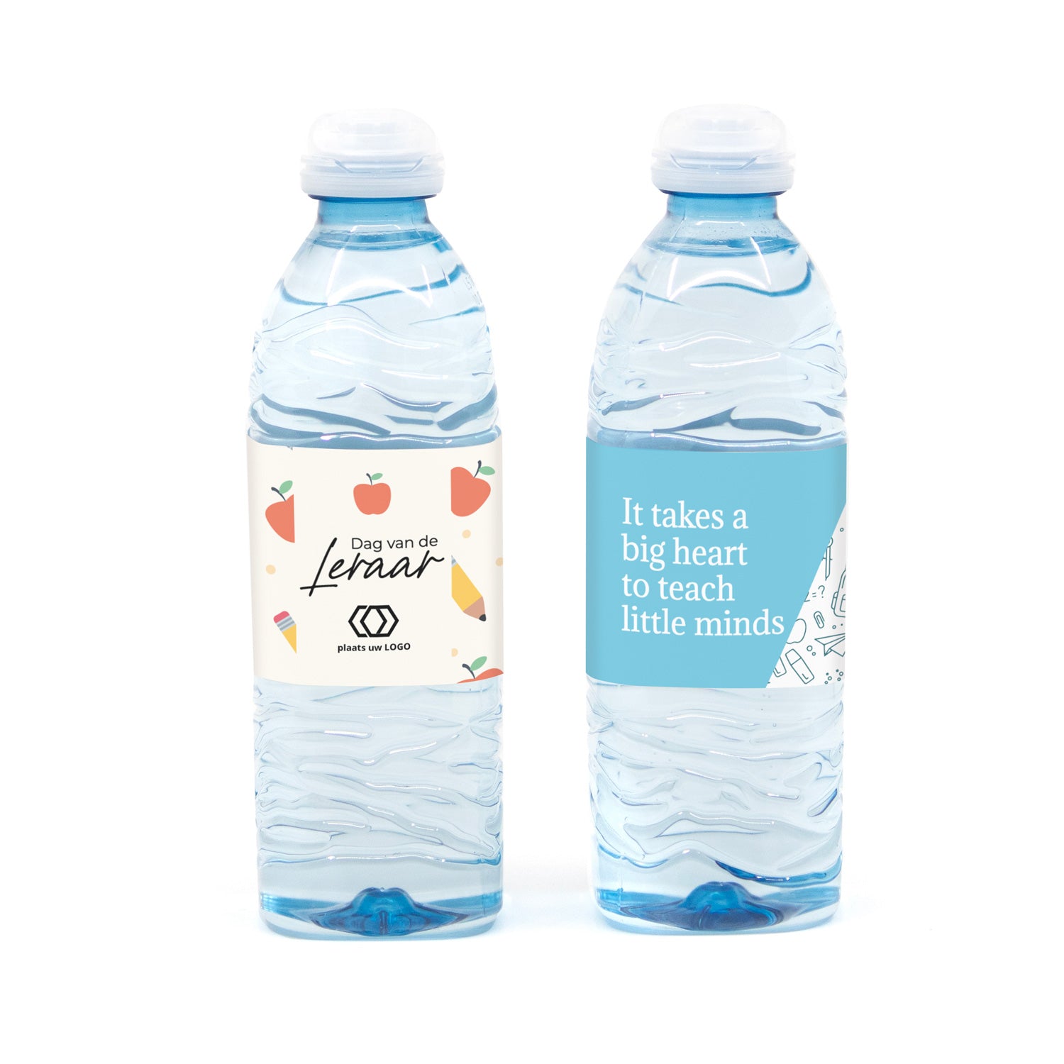 Flesje water met eigen etiket - Leraar - Bedankjes.nl