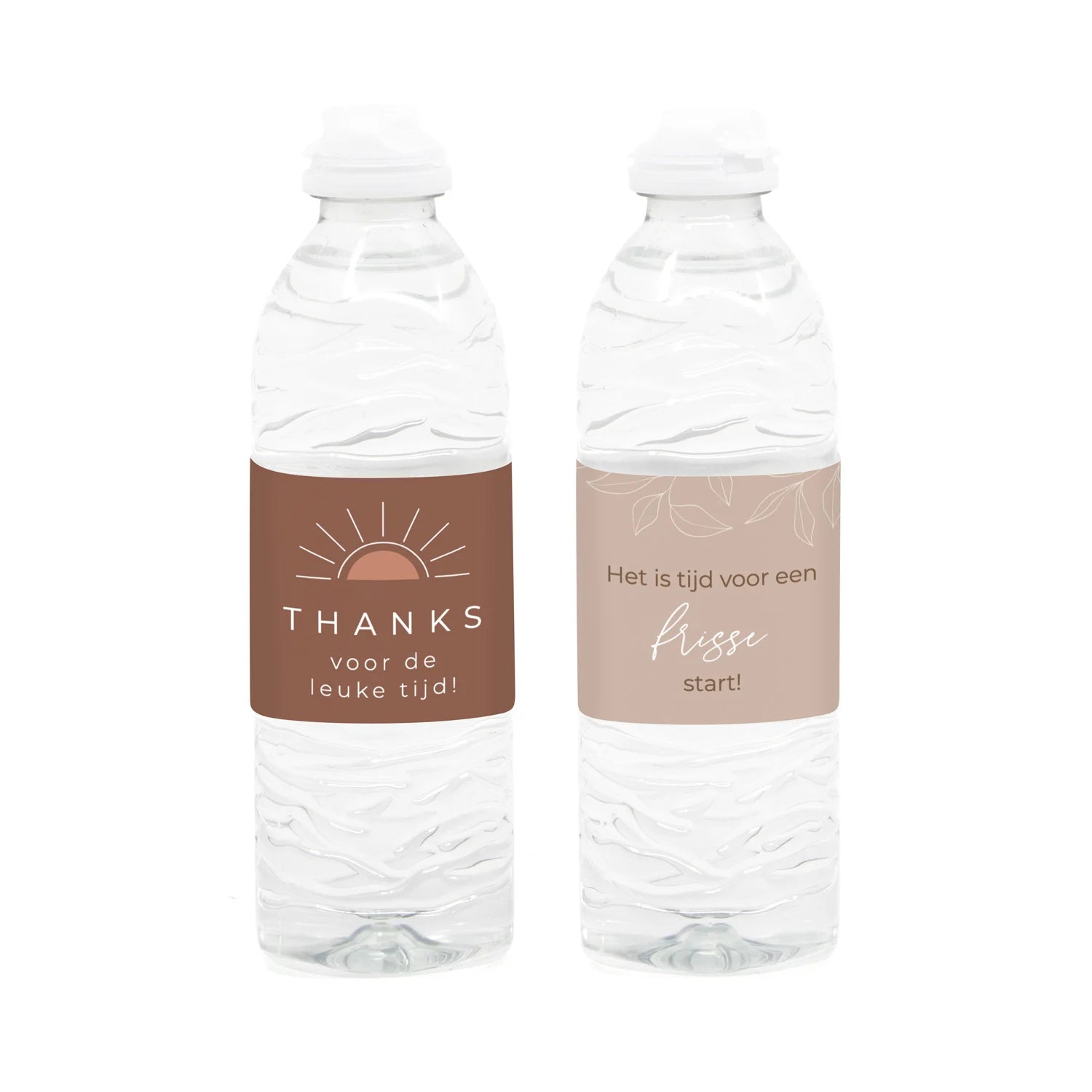 Flesje water met eigen etiket - Afscheid Collega - Bedankjes.nl