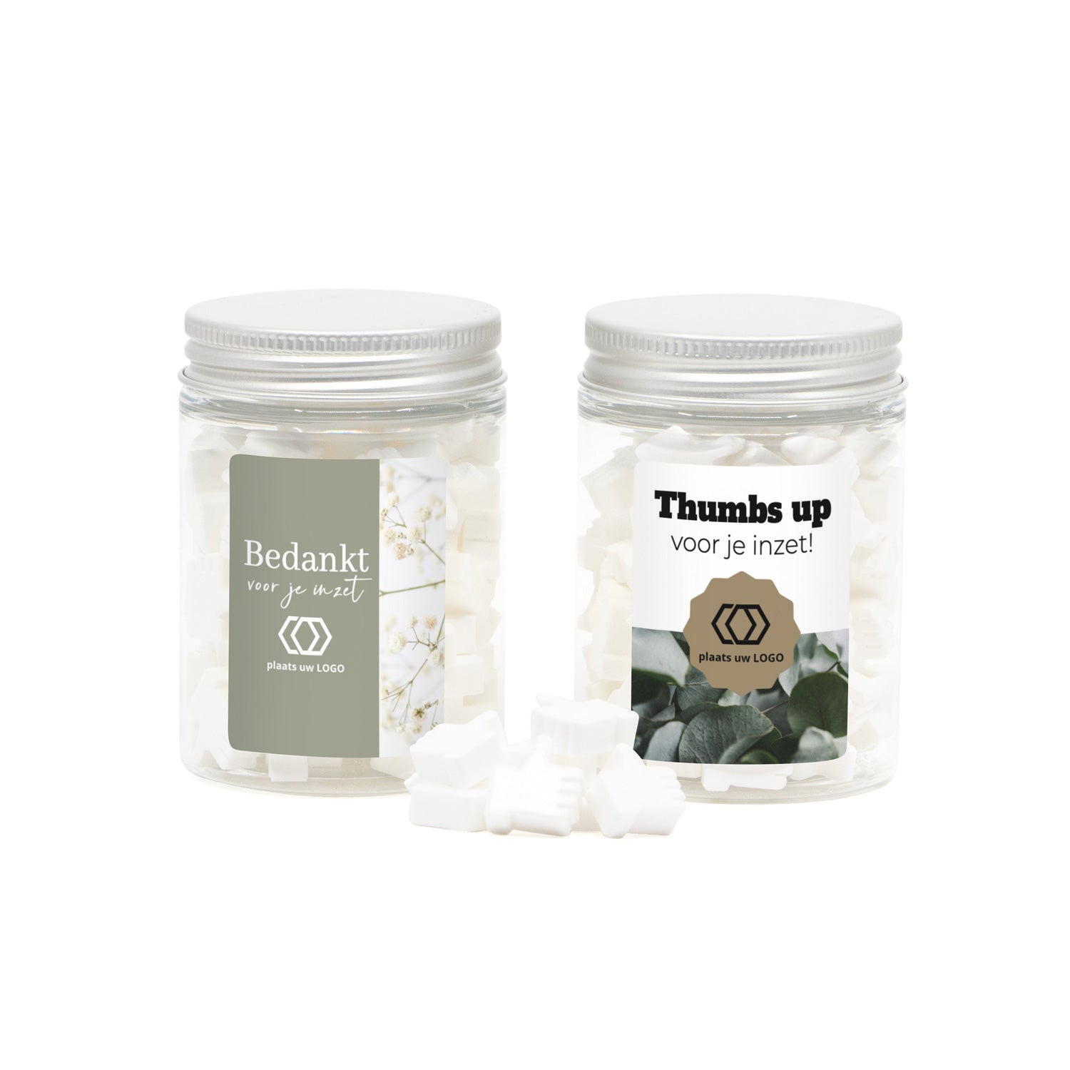 Potje snoepjes met eigen etiket - Zakelijk - Bedankjes.nl