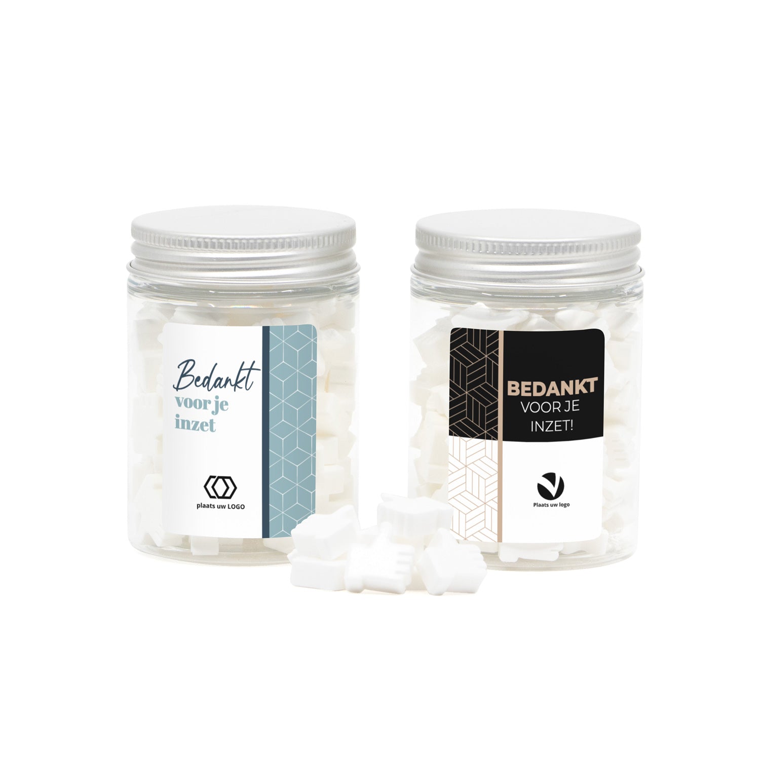 Potje snoepjes met eigen etiket - Zakelijk - Bedankjes.nl