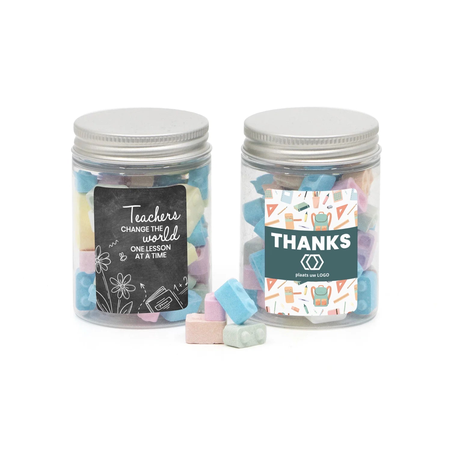 Potje met bouwsteentjes - Leraar - Bedankjes.nl