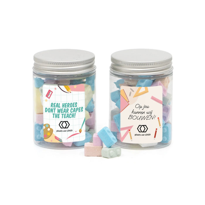 Potje met bouwsteentjes - Leraar Potje met bouwsteentjes - Leraar