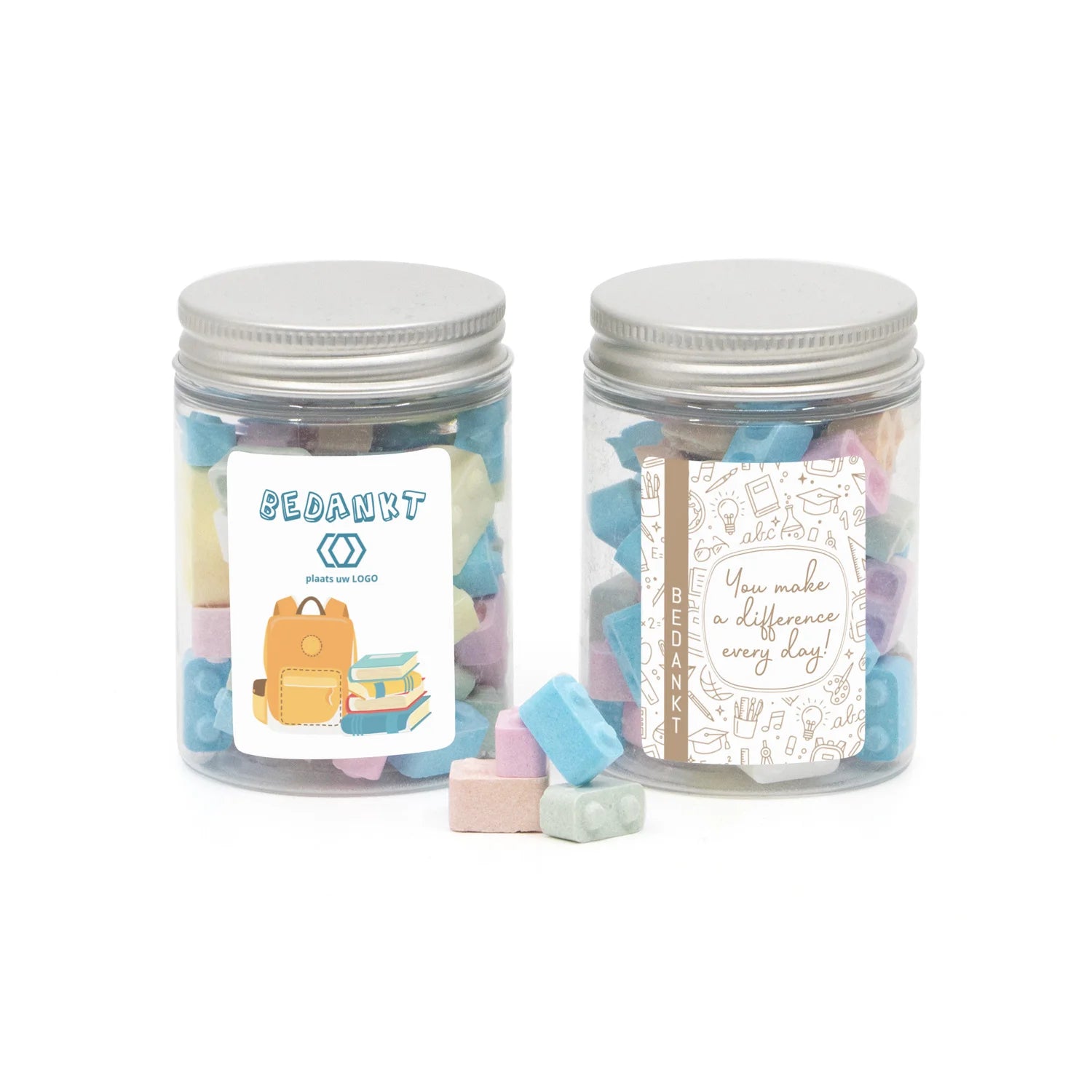 Potje met bouwsteentjes - Leraar - Bedankjes.nl