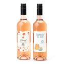 Fles Rosé wijn met persoonlijk etiket - Leraar - Bedankjes.nl