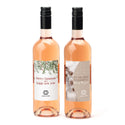 Fles Rosé wijn met eigen logo op etiket - Kerst - Bedankjes.nl