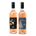 Fles Rosé wijn met eigen logo op etiket - Kerst - Bedankjes.nl
