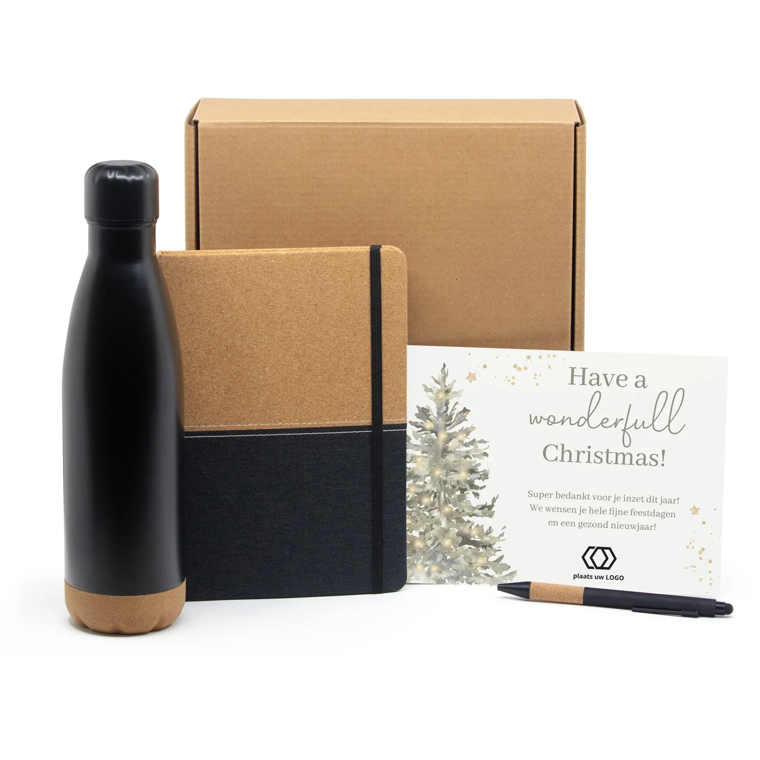 Giftbox met persoonlijke kaart- Kerst - Bedankjes.nl