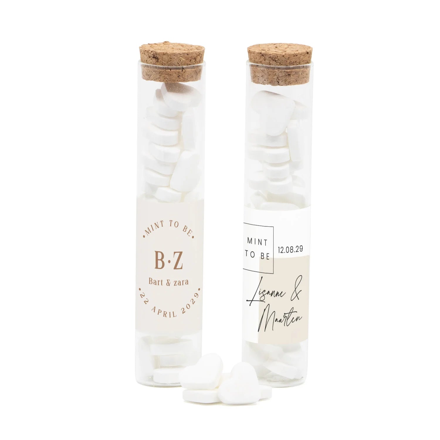 Glazen buisje met snoepjes - Trouwen - Bedankjes.nl