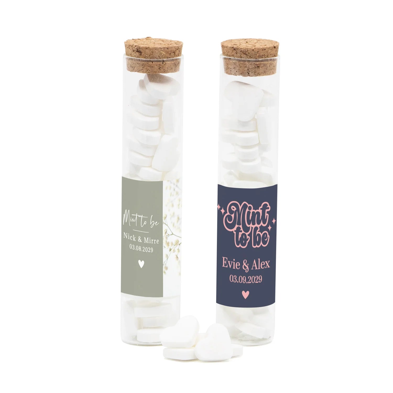 Glazen buisje met snoepjes - Trouwen - Bedankjes.nl