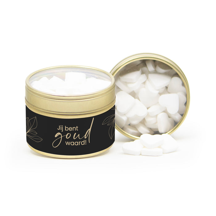 Vensterblikje Jij bent goud waard met eigen wikkel - Verpleging Vensterblikje Jij bent goud waard met eigen wikkel - Verpleging