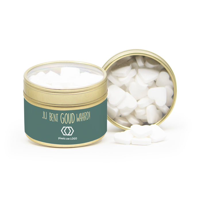 Vensterblikje Jij bent goud waard met eigen wikkel - Leraar Vensterblikje Jij bent goud waard met eigen wikkel - Leraar