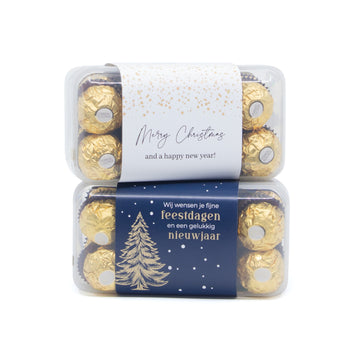 Ferrero Rocher Box 16 met eigen logo - Kerst - Bedankjes.nl Ferrero Rocher Box 16 met eigen logo - Kerst - Bedankjes.nl