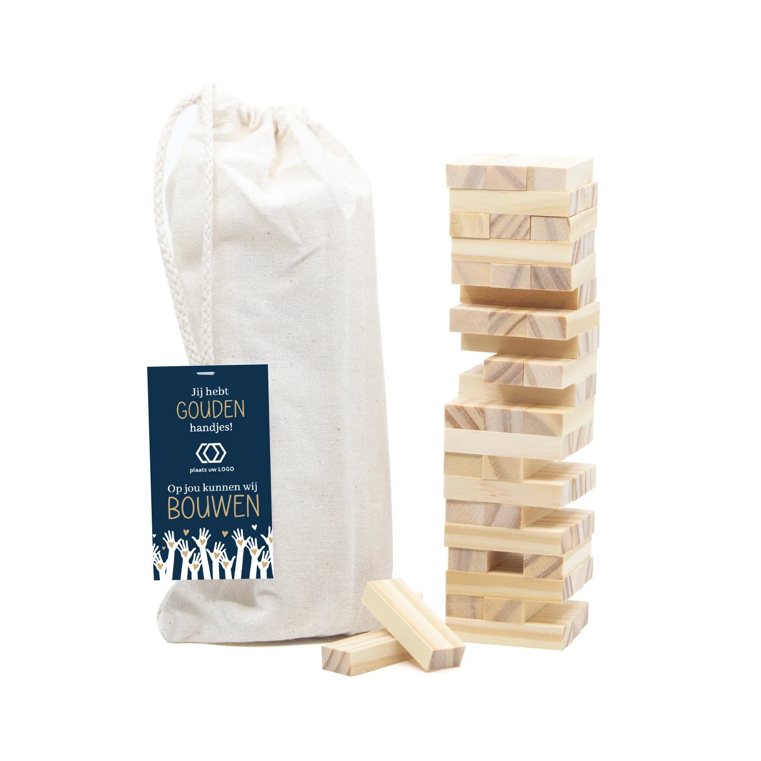 Zonder jou stort de boel in Jenga - Verpleging - Bedankjes.nl