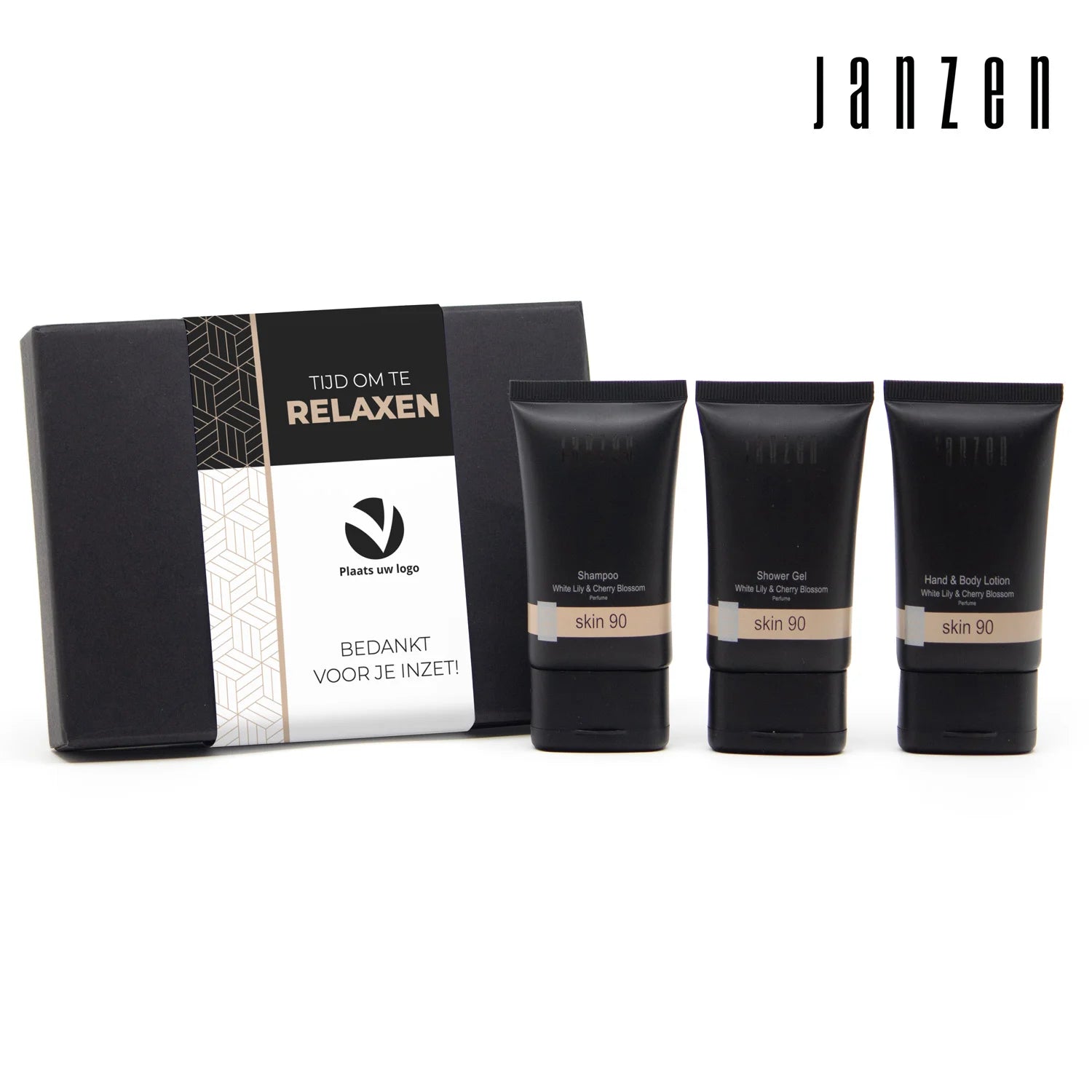 Janzen Giftset met eigen sleeve - Zakelijk - Bedankjes.nl