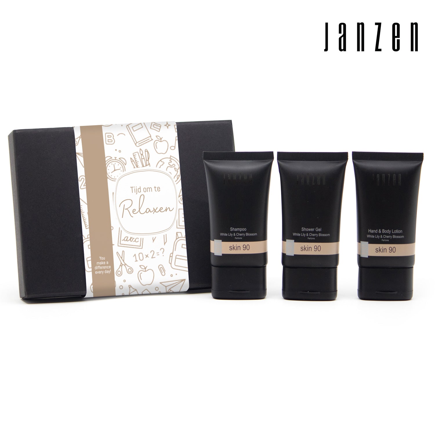 Janzen Giftset met eigen sleeve - Leraar - Bedankjes.nl