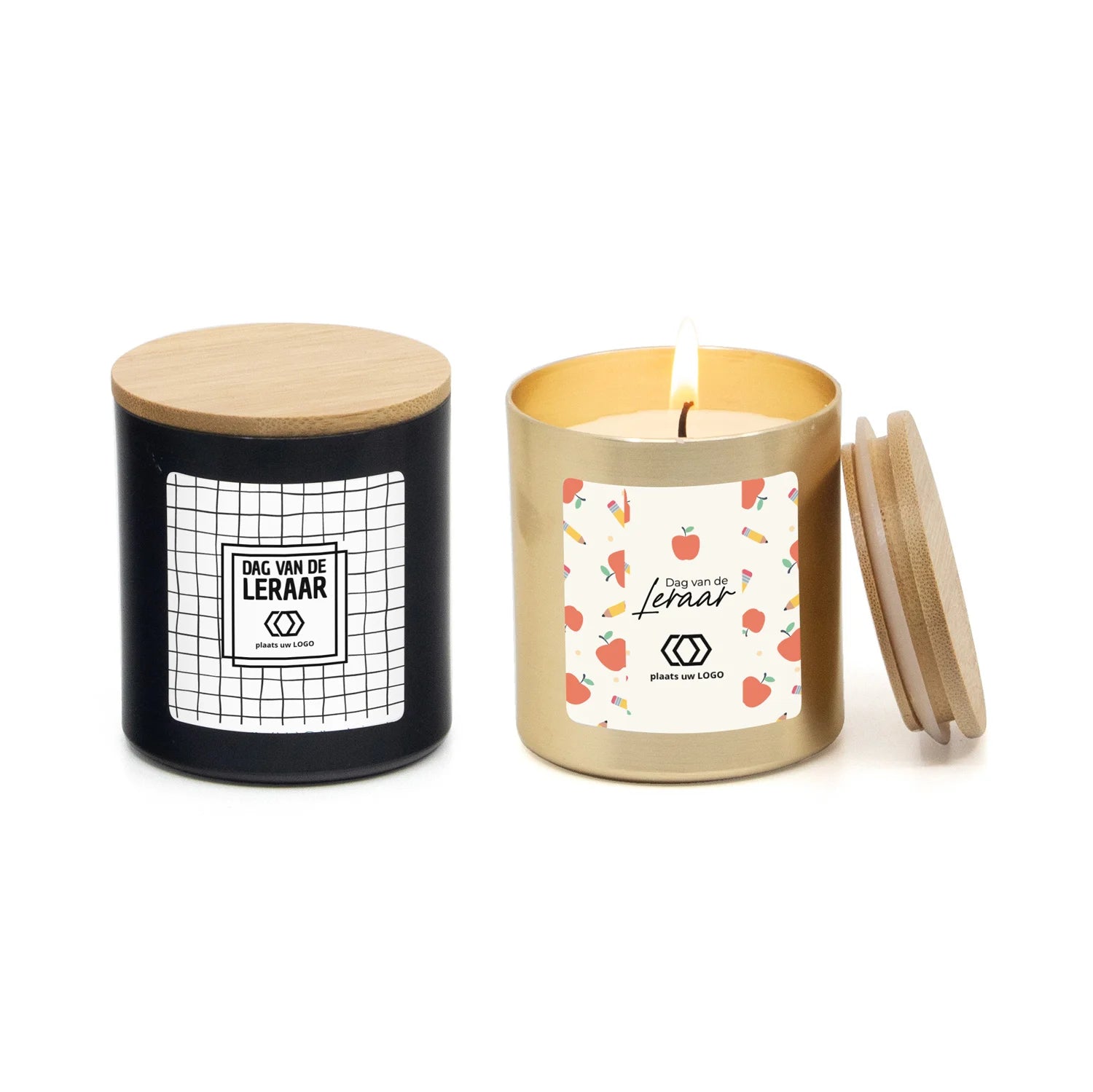 Geurkaars met persoonlijk etiket - Leraar - Bedankjes.nl