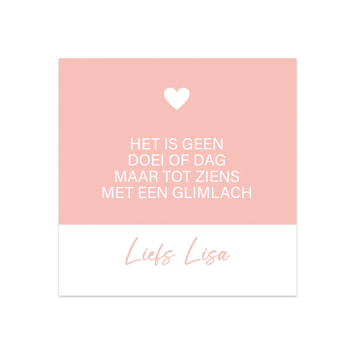 Kaartjes (10 x 10cm)- Collega - Bedankjes.nl