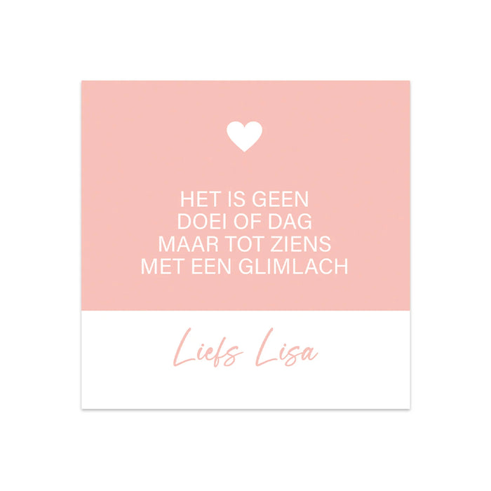 Kaartjes (10 x 10cm)- Collega Kaartjes (10 x 10cm)- Collega