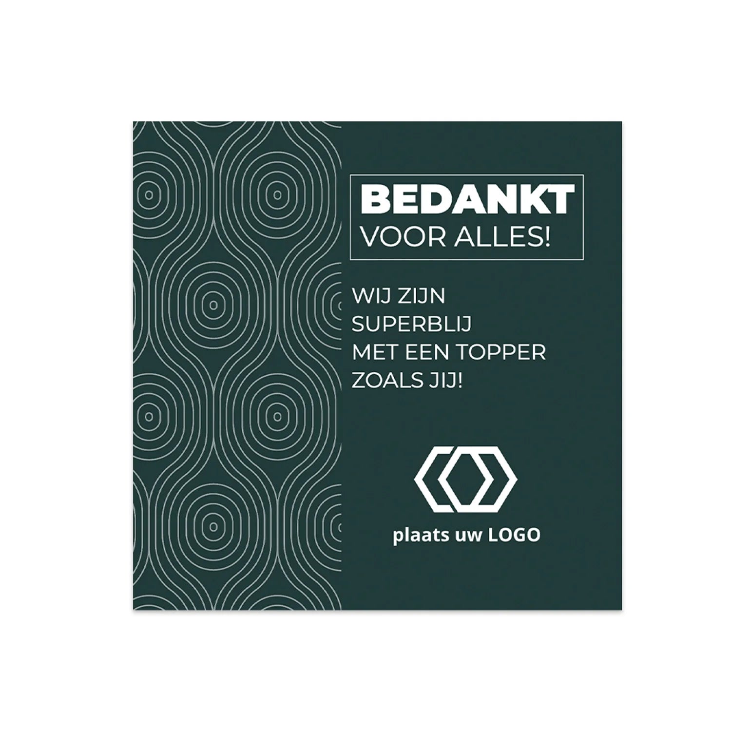 Kaartjes (10 x 10cm)- Zakelijk - Bedankjes.nl