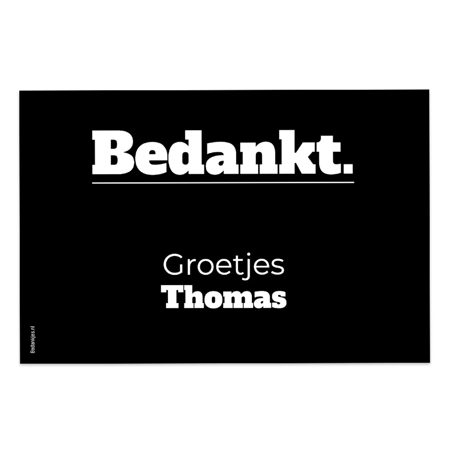 Kaartjes (15 x 10cm) - Collega - Bedankjes.nl