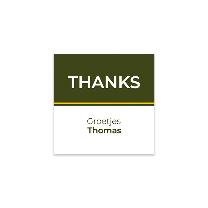 Persoonlijke kaartjes (5 x 5cm) - Collega Persoonlijke kaartjes (5 x 5cm) - Collega