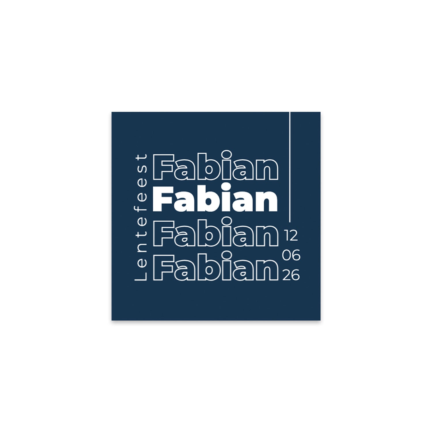 Kaartjes (5 x 5cm)- Communie jongens - Bedankjes.nl