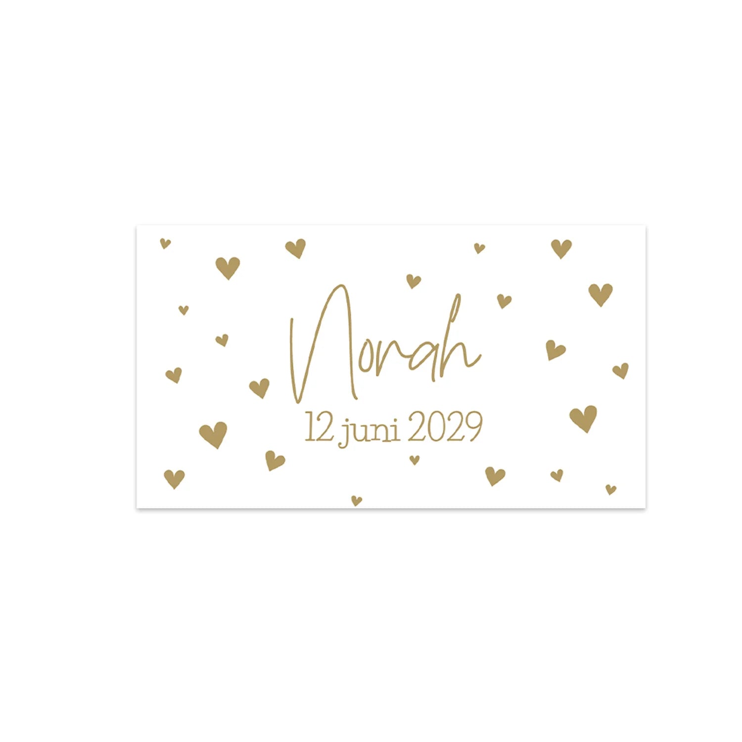Kaartjes (9 x 5cm)- Geboorte meisjes