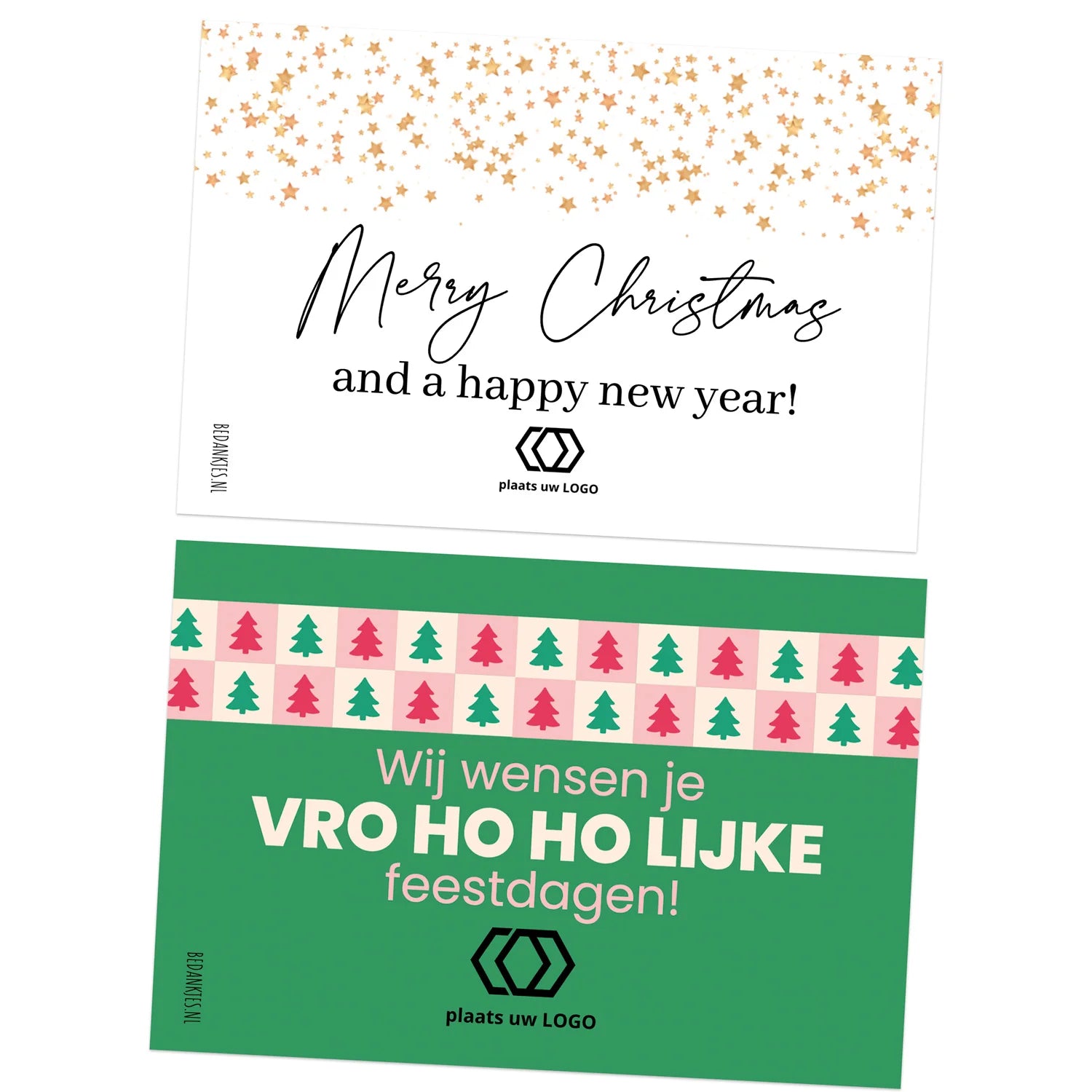 Persoonlijke kerstkaart (15 x 10cm) - Kerst - Bedankjes.nl