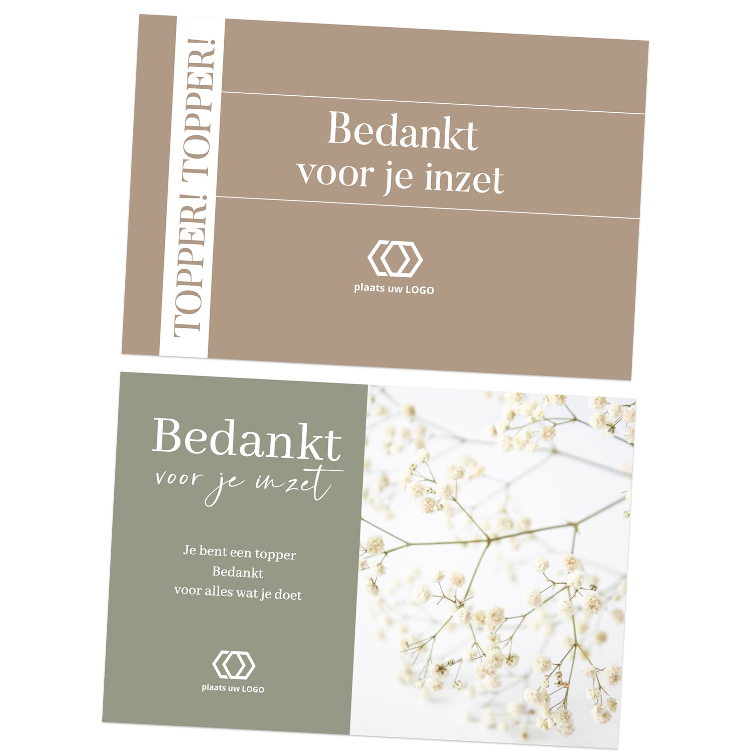 Kaartjes (15 x 10cm) - Zakelijk - Bedankjes.nl