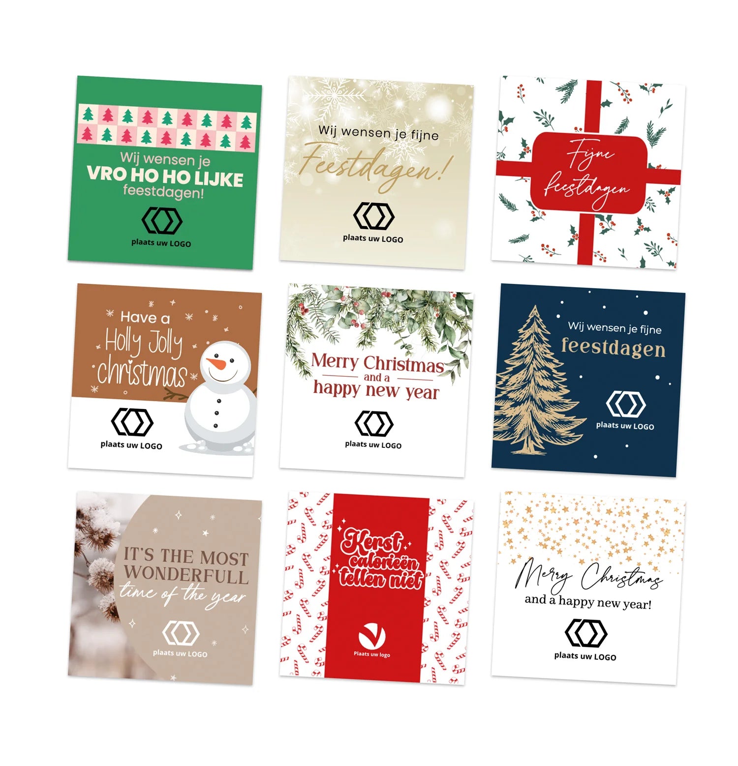 Kerstkaartjes (5 x 5cm) - Kerst - Bedankjes.nl