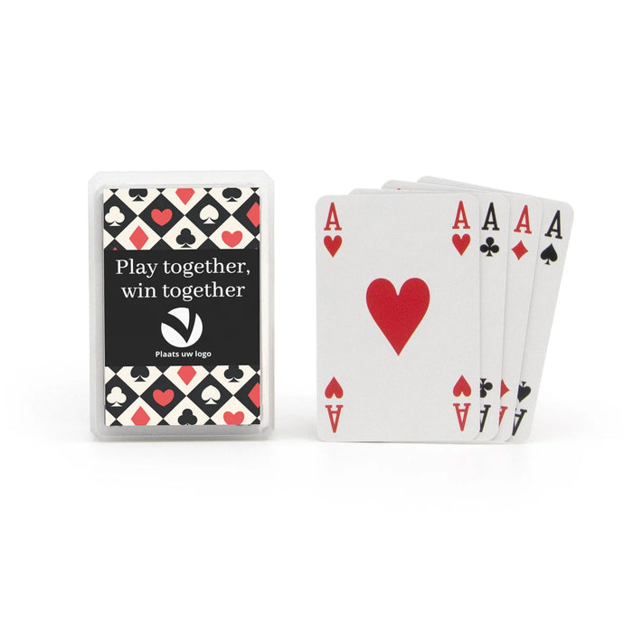 Kunststof kaartspel met eigen tekst - Zakelijk Kunststof kaartspel met eigen tekst - Zakelijk