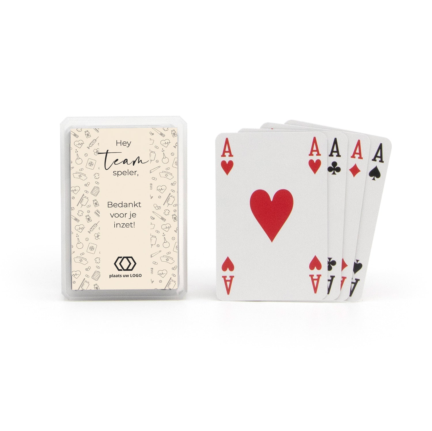 Kaartspel met eigen tekst - Verpleging - Bedankjes.nl