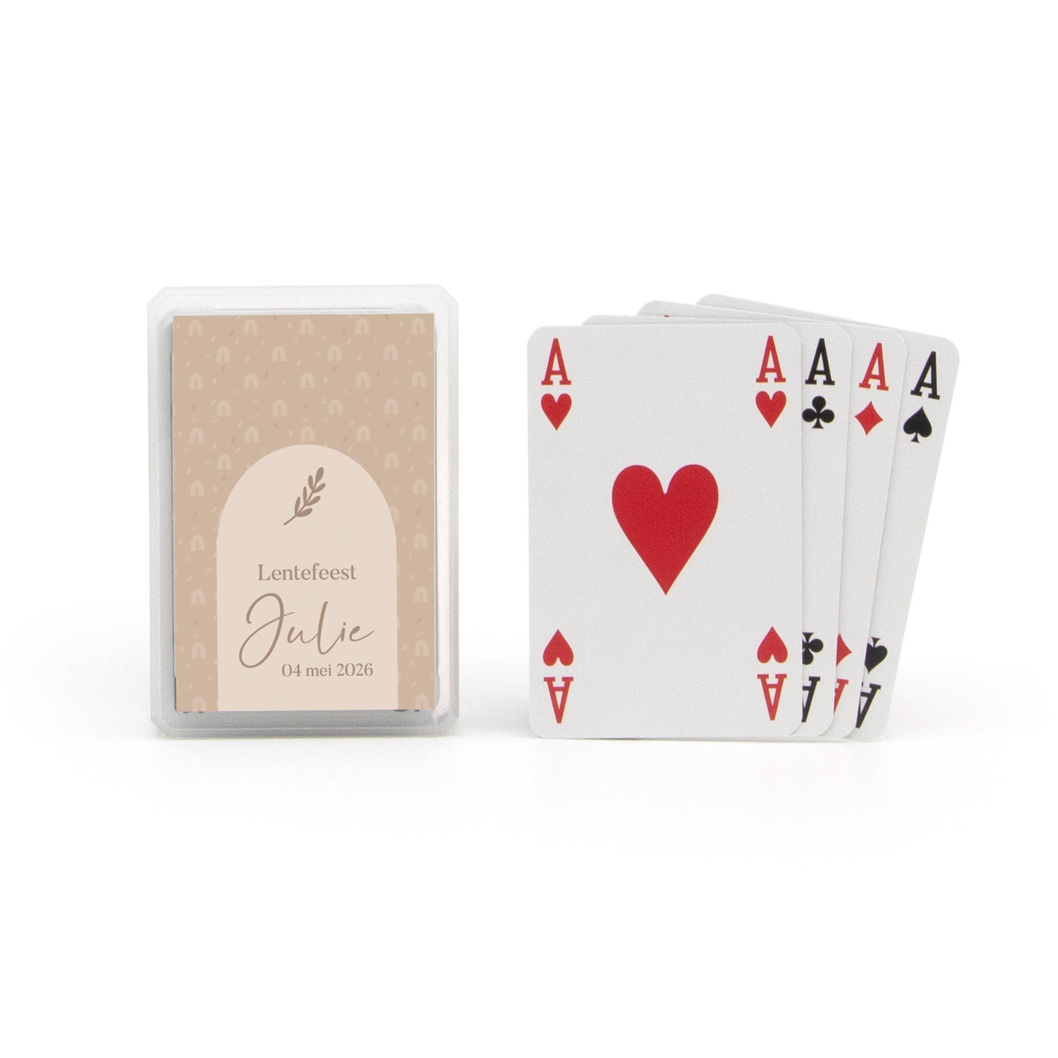 Kaartspel met eigen tekst en foto - Communie meisjes - Bedankjes.nl