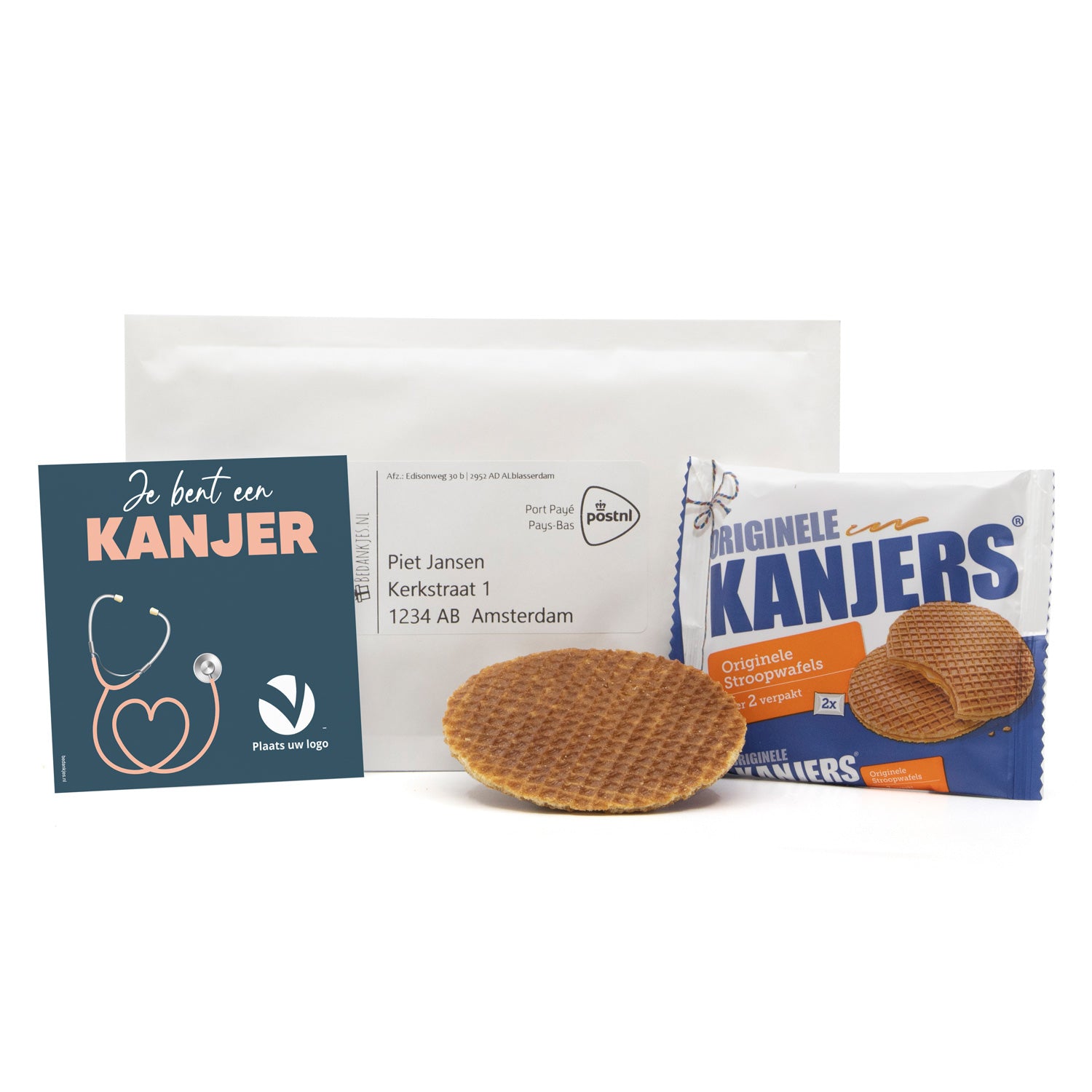 Kanjers stroopwafels versturen - Verpleging - Bedankjes.nl
