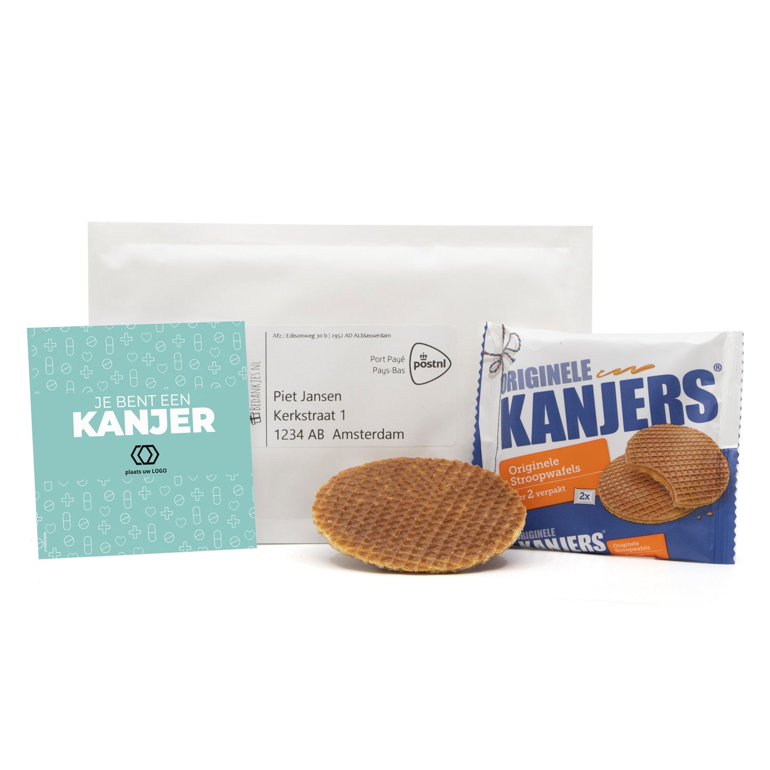 Kanjers stroopwafels versturen - Verpleging - Bedankjes.nl