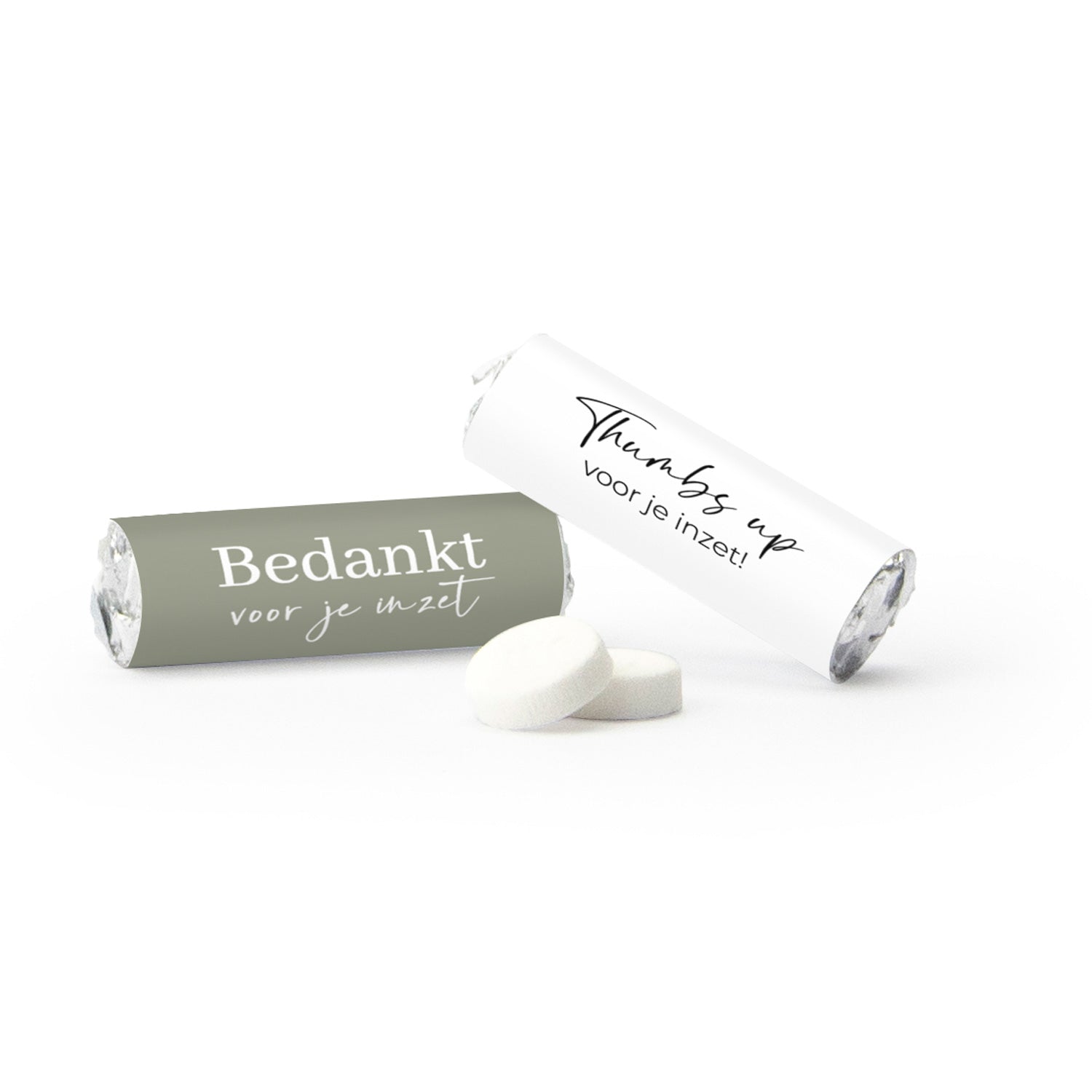 Mini KING Pepermunt met logo (50 stuks) - Vrijwilliger - Bedankjes.nl
