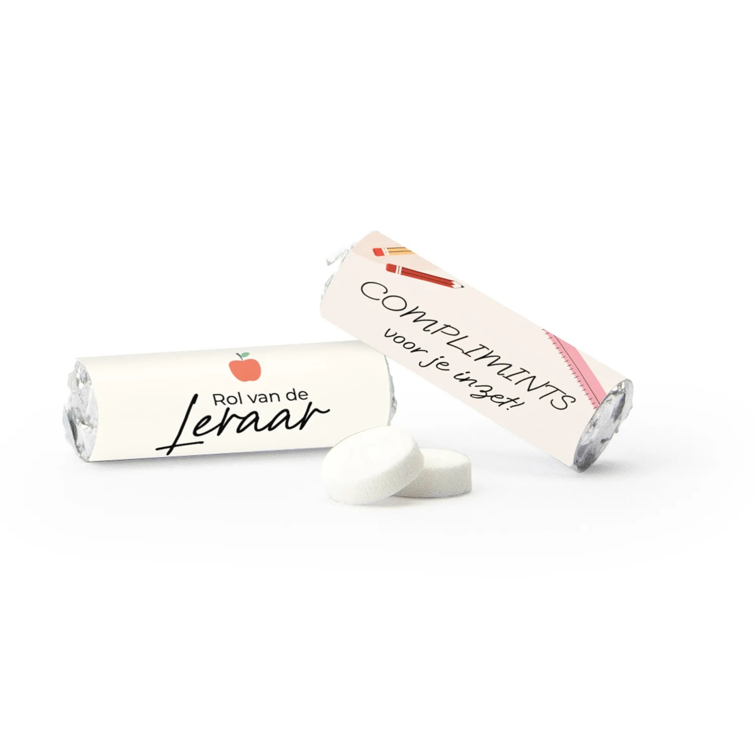 Mini KING Pepermunt met logo (50 stuks) - Leraar - Bedankjes.nl