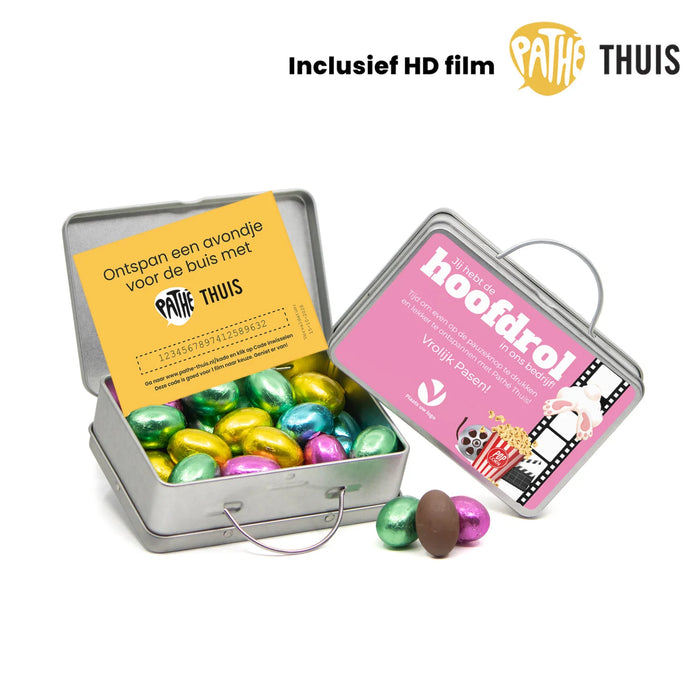 Persoonlijk koffertje met Pathé Thuis vouchercode - Pasen Persoonlijk koffertje met Pathé Thuis vouchercode - Pasen
