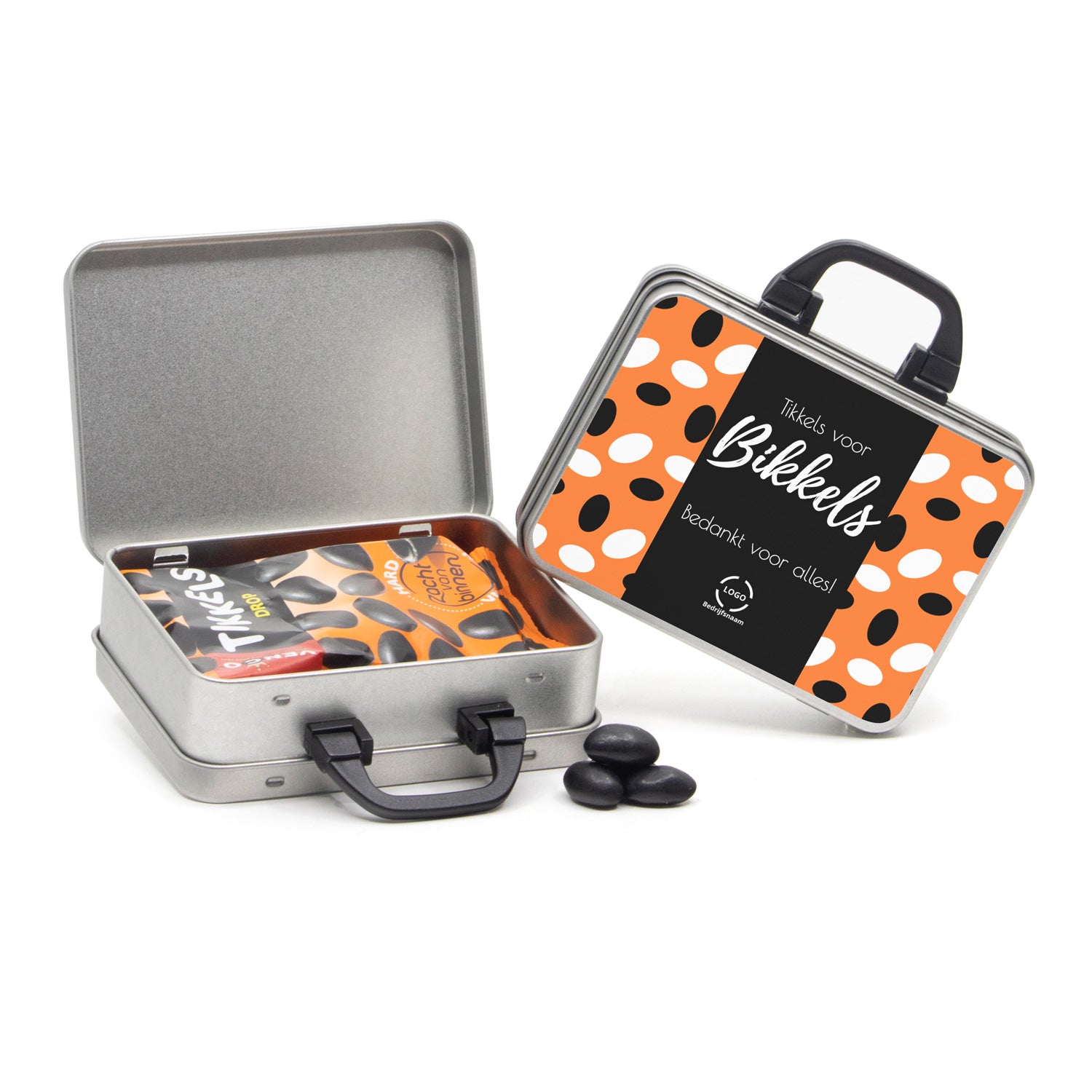 Tikkels voor bikkels in een koffertje - Verpleging - Bedankjes.nl