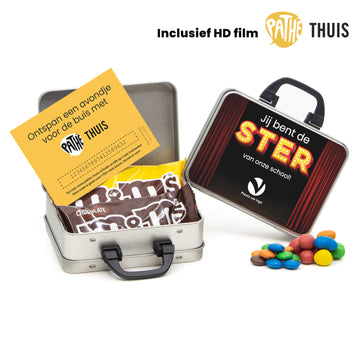 Ontspannen Filmavondje in persoonlijk koffertje - Leraar - Bedankjes.nl Ontspannen Filmavondje in persoonlijk koffertje - Leraar - Bedankjes.nl