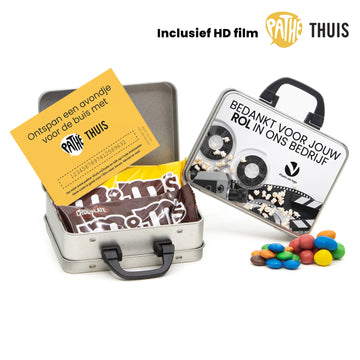 Ontspannen Filmavondje in persoonlijk koffertje - Bedankjes.nl Ontspannen Filmavondje in persoonlijk koffertje - Bedankjes.nl